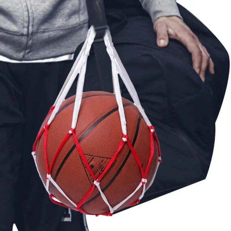 Сетчатая Сумка для одного мяча, мешок для волейбола с хорошей прочностью, для игроков в футбол, аксессуары для переноски одного мяча для баскетбола