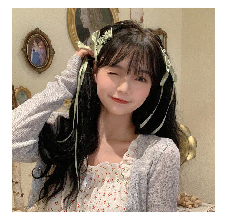 Lolita accessoires nœud épingle à cheveux rose banderole douce mignonne fille japonaise Lolita couvre-chef côté bec de canard clip Lolita épingle à cheveux