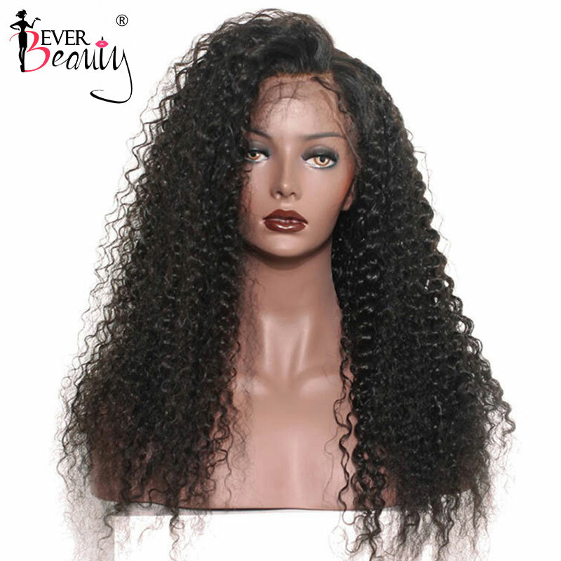 Kinky Curly Wigs Glueless Full Lace Human Hair Wigs Transparent Full Lace Wig Ready WearGo 5X5 Closure Lace Front Wig Vietnamese