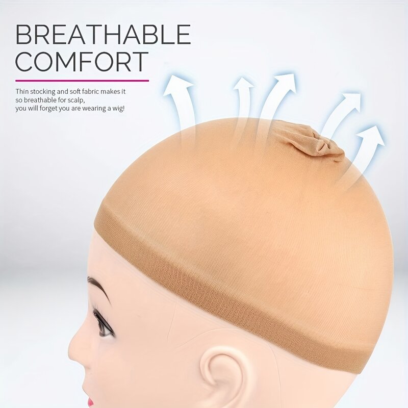 YYong-Elastic respirável invisível peruca cap, HD, perfeito para uso profissional, 20pcs