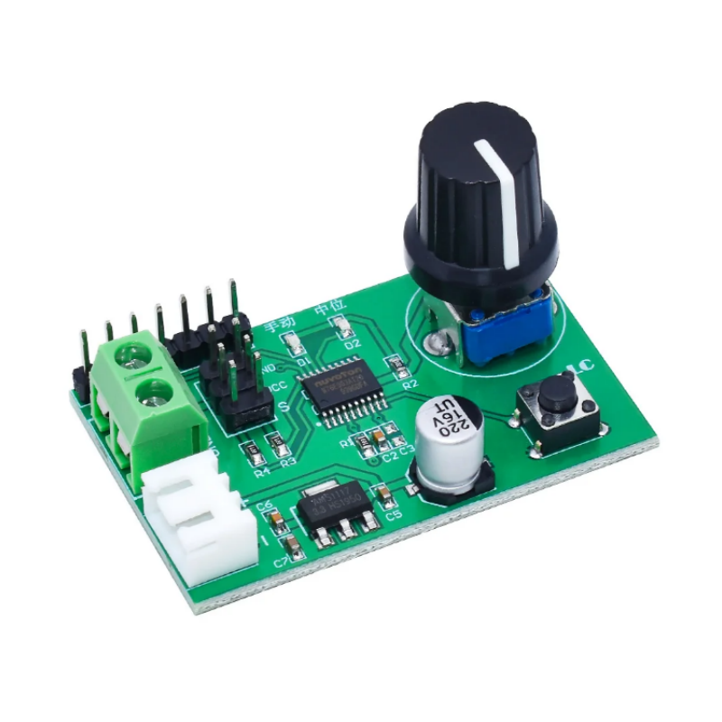 Interruptor de placa de Control Serial de doble canal, módulo de depuración de engranaje de dirección MCU, perilla ajustable, MG995, MG996, SG90, 8 bits