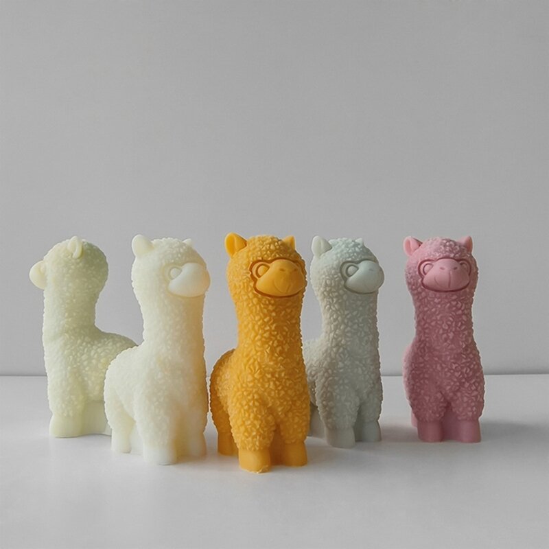 Moldes resina alpacas 3d para fabricação velas, decoração casa, moldes velas perfumadas, faça você mesmo