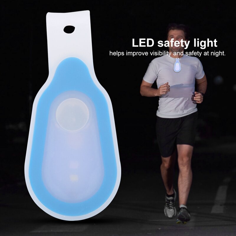 Linterna LED con hebilla magnética, lámpara con Clip de silicona, IPX6 resistente al agua, 3 modos, para ciclismo nocturno, luces para correr, herramienta de iluminación