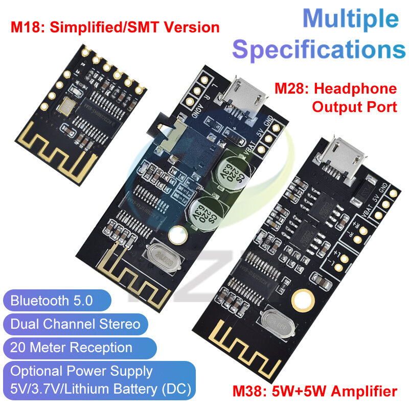TZT-placa decodificadora de MP3 MH-MX8, módulo de Audio, Bluetooth 4,2, 5,0, estéreo, reacondicionamiento DIY, HIFI