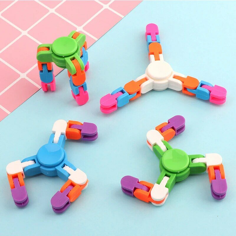 Funny Decompression Chain Gyro Party Favors Variable Fidget Spinner Kids Birthday Toy Party Prizes Back To School Fidget Toys