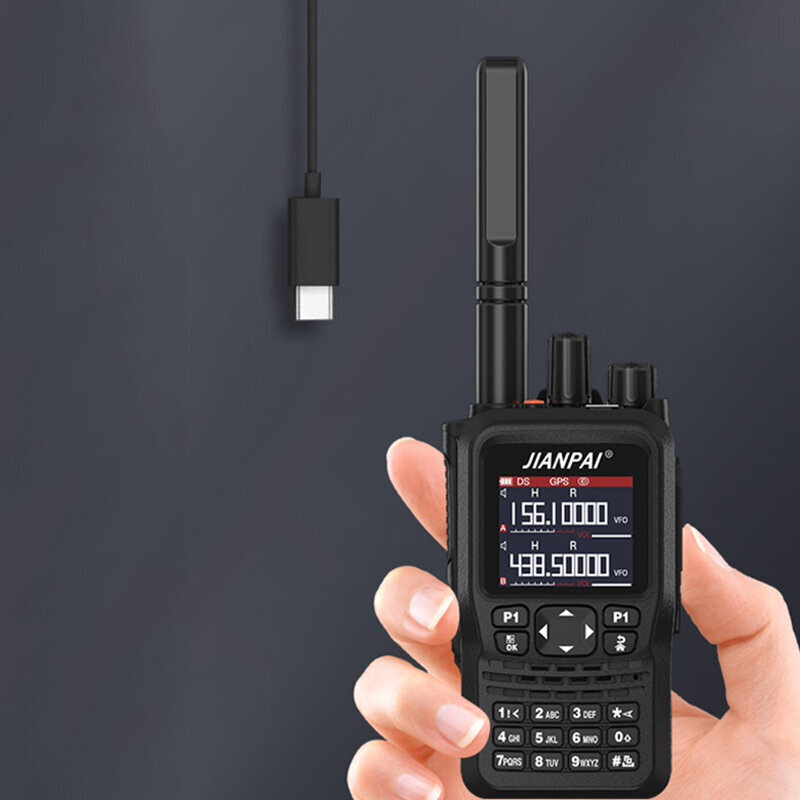 Jiansai 8800 Plus 10W 5800mAh Walkie Talkie 16 canali Dual Band posizionamento GPS ad alta potenza Type-C ricarica Radio impermeabile