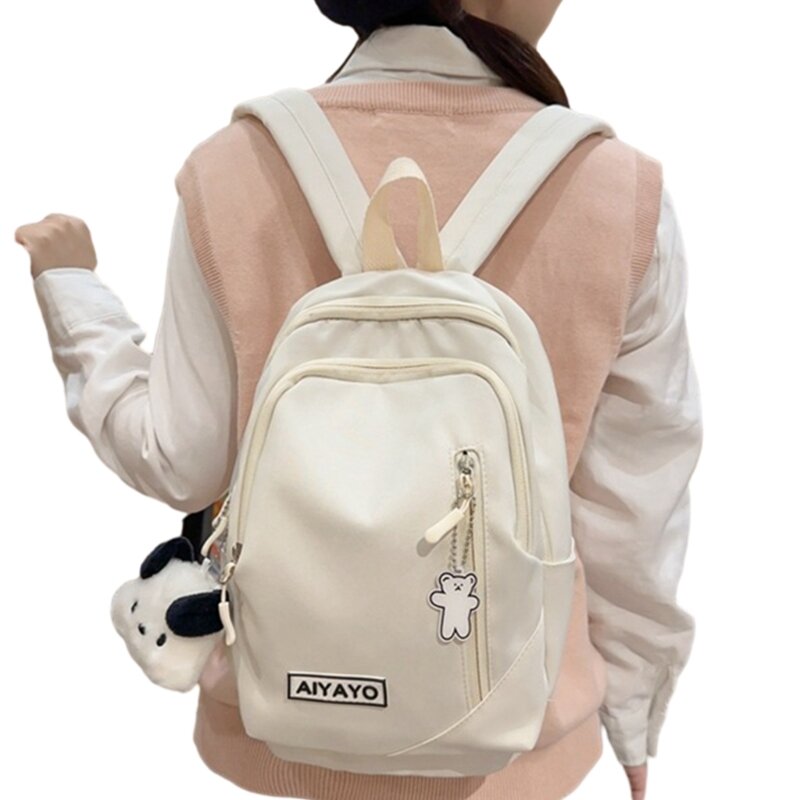 2024 mochila à escola bookbags para menina estudante versátil mochila náilon alça dupla bolsa ombro viagem daypack