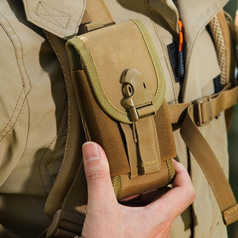긴 수명 편리한 대용량 야외 전화 가방 옥스포드 천 허리 팩, 등반용 튼튼한 허리 가방