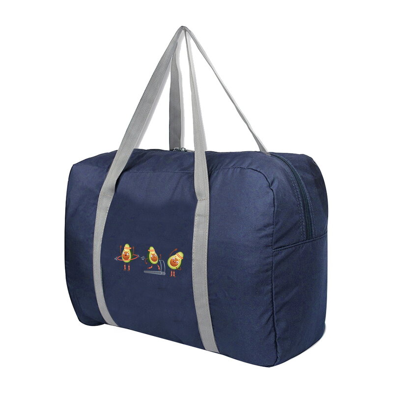 2022 grande capacidade dobrável sacos de viagem bolsa de bagagem para homens e mulheres novo duffle saco abacate impressão sacos de armazenamento de viagem