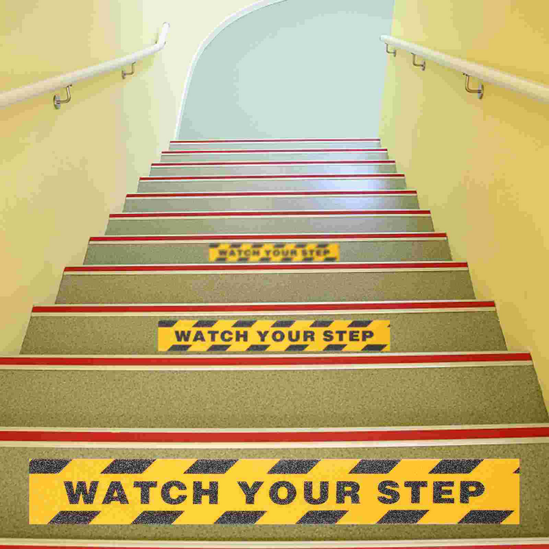 The Stair Construction Tape Sticker Grip Adhesive Warning Sign Pet Anti-slip Tapes
