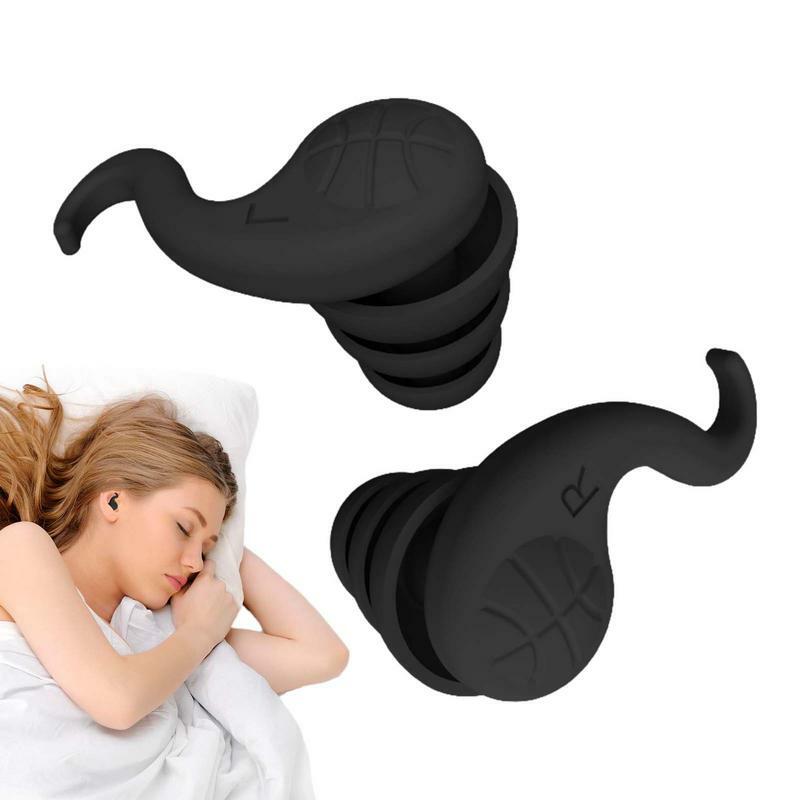 Bouchons d'oreille lavables réutilisables pour la protection auditive, réduction du bruit, blocage du son, bouchons d'oreille en silicone souple