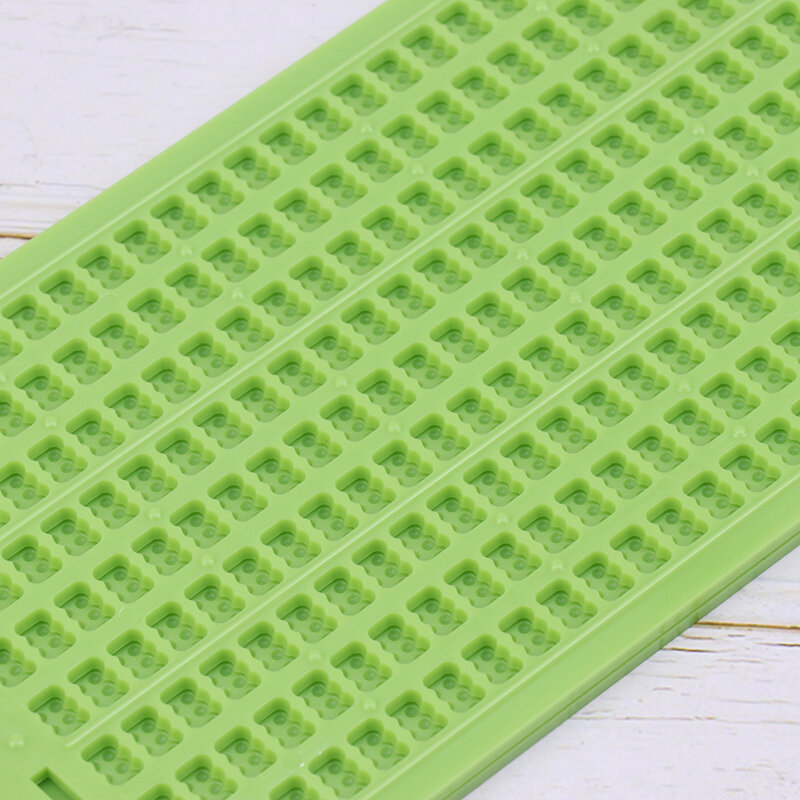 Ardósia de escrita portátil com caneta, Braille plástico prático escolar, 9 linhas, 30 células, 1 conjunto