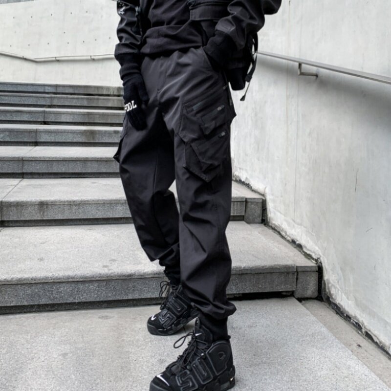 2024 autunno nuovi uomini Multi-pocket Zipper Design pantaloni Cargo tattici Y2K High Street Techwear pantaloni alla caviglia pantalones manica