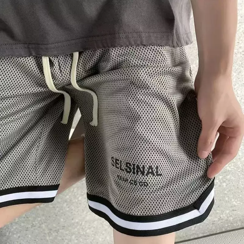 Men's Shorts Basketball Baggy Wide Male Short Pants Quick Dry Drawstring Training Loose Summer with Free Shipping Novelty in Xxl