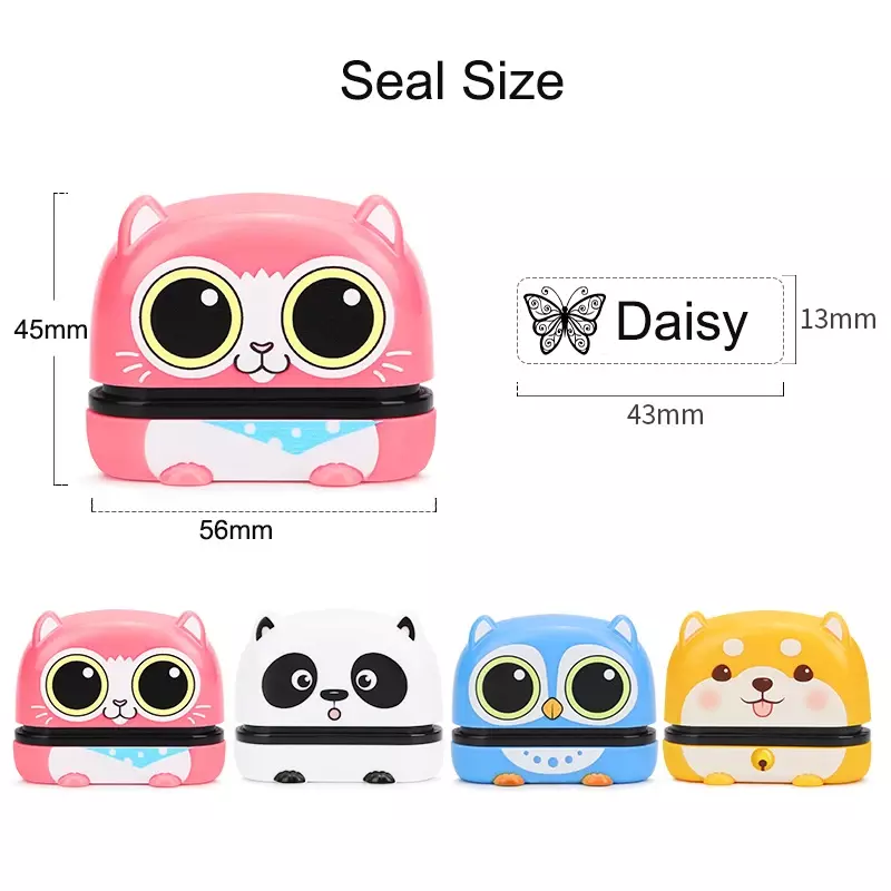 Custom-made Stamp Cute Cartoon Children Seal Students Large Size Washed Non - Fading Fabric And Textile Clothes Chapter