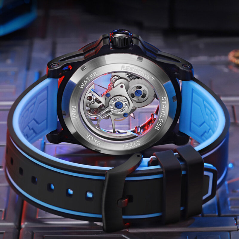 Heren Horloge Holle Volautomatische Mechanische Horloge Nacht Glow Waterdichte Heren Horloge Mode Trend Heren Horloge