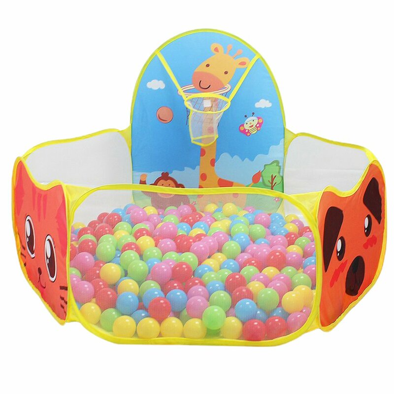 Foldable Children's Toys Tent For Ocean Balls Baby Play Ball Pool With Basket Outdoor Game Playhouse for Kids Children