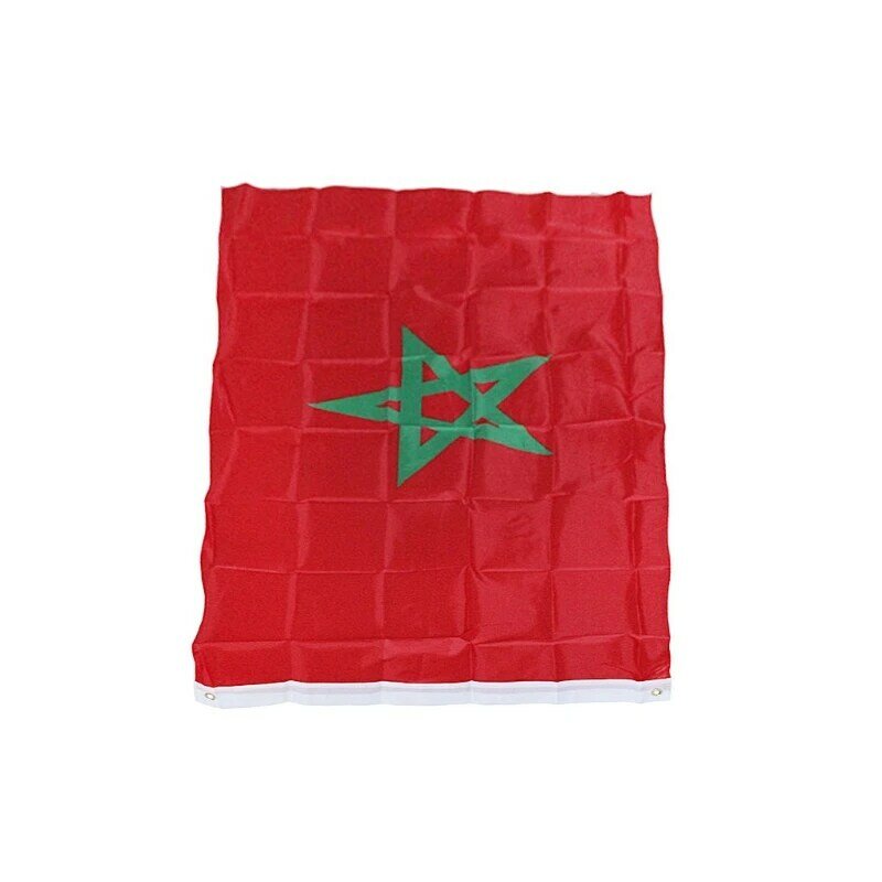 Poliéster Marroquino para 90x150cm Marrocos Bandeira Jardim Poliéster Marroquino F