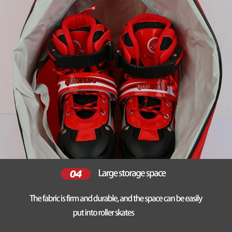 Breathable Roller สเก็ตเก็บกระเป๋า Tali Bahu สำหรับ Inline Roller รองเท้าบู๊ทเล่นหิมะสเก็ต Gears ป้องกันกรณีกีฬา
