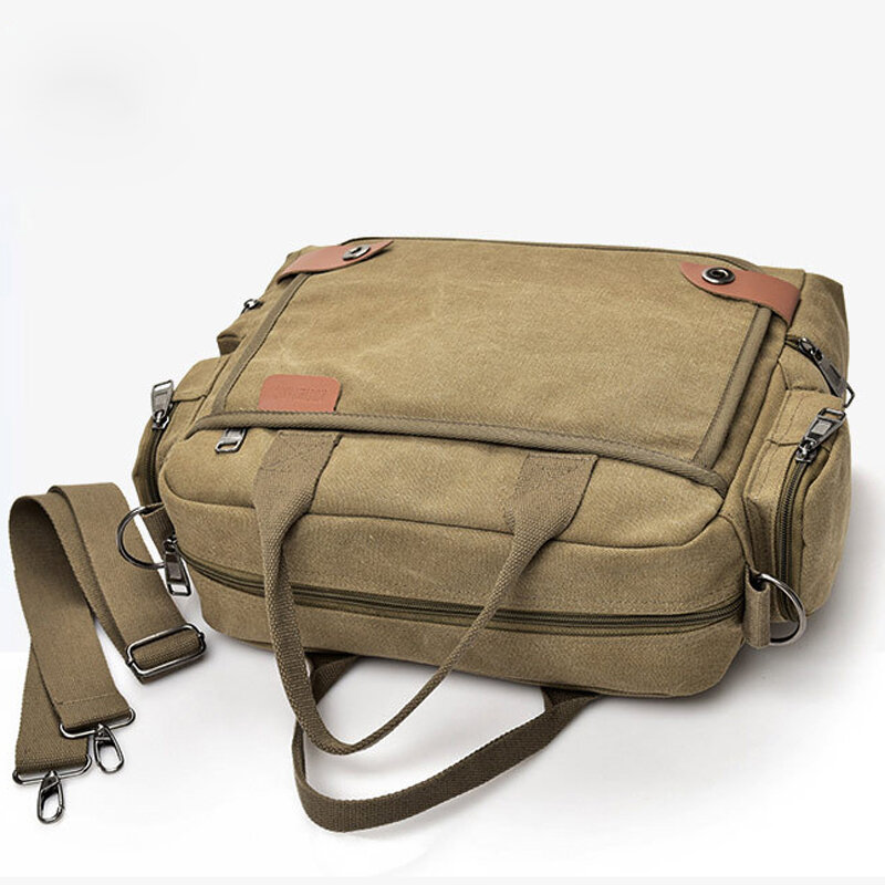 Brand Men Crossbody Bags Male Canvas Shoulder Bags Boy Messenger Bags Man Handbags for Travel Casual Large Satchel Grey
