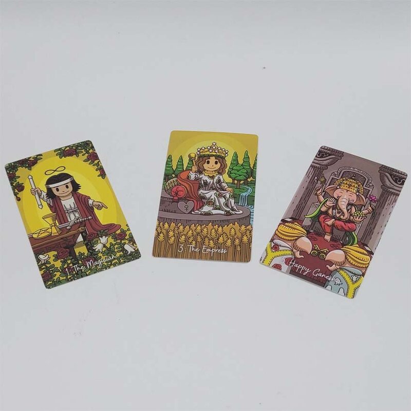 Smithtiny-jogo de cartas de tarô de papel, 12x7 cm