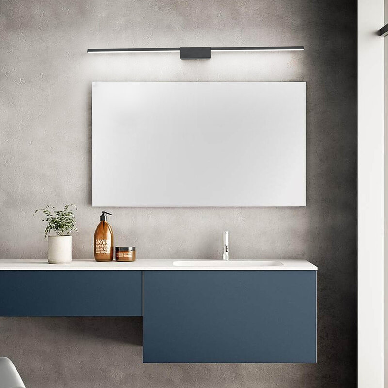 Новая искусственная зеркальная настенная лампа для ванной комнаты 19 Вт-27 Вт L70 90 110 см