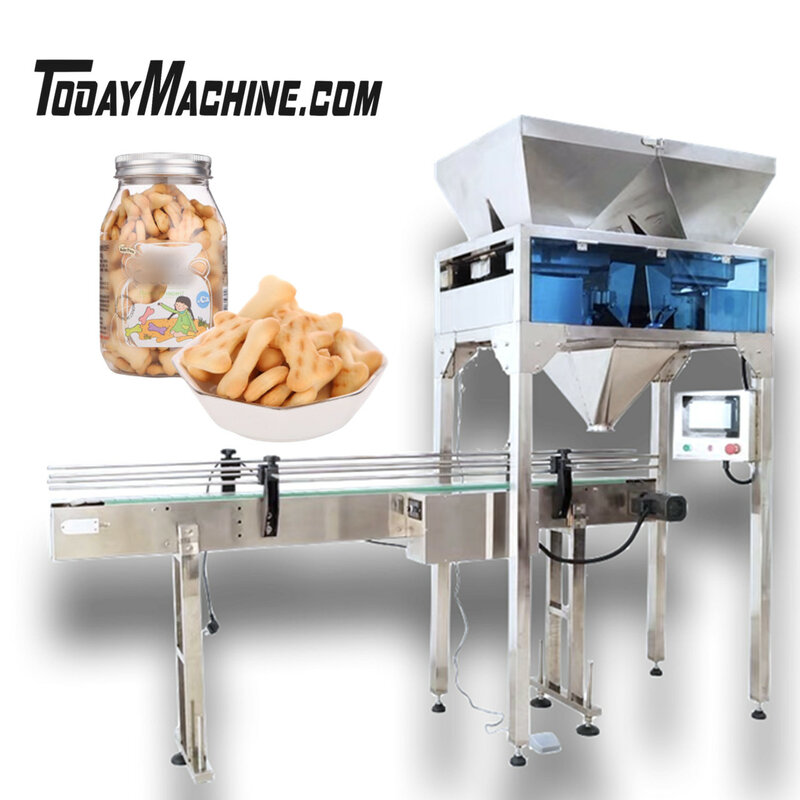 Machine de remplissage automatique pour bouteilles de riz, sucre, sel, chocolat, haricots, Mars, ligne de production