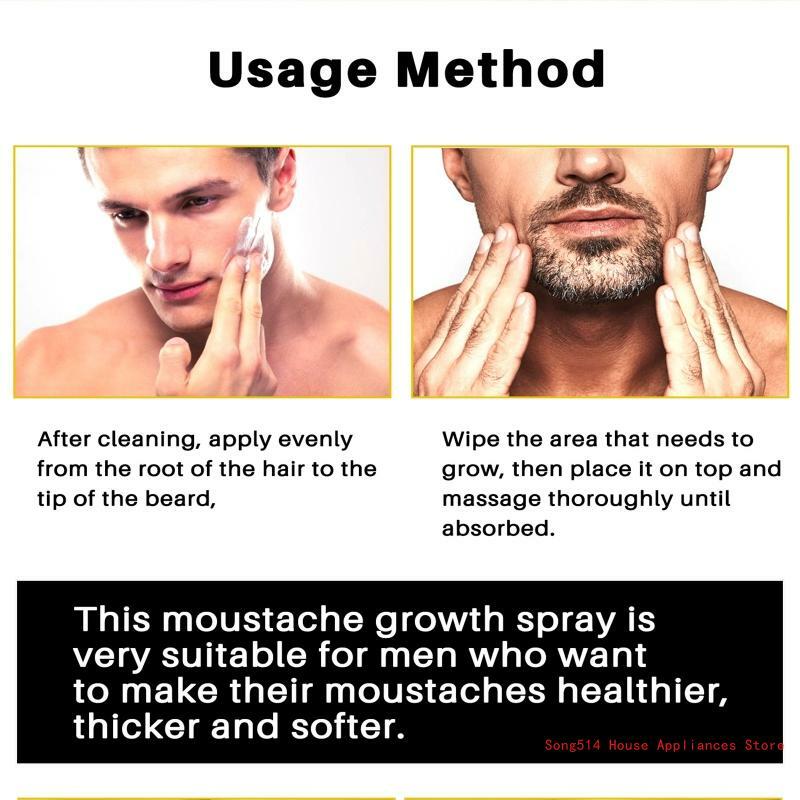 30 Bartwachstumsspray, nährende Bartpflegebehandlung, Bartpflege für Männer, 95AC