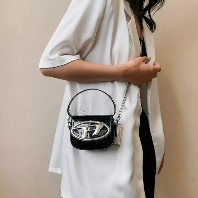 Damska i dziecięca nowa moda Mini jasny list pod pachami łańcuch torby torba na pasku typu Crossbody torebki torebki i torebki