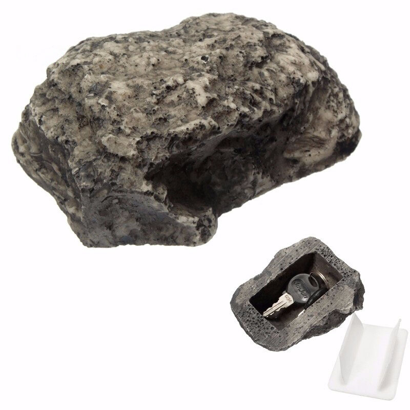 Outdoor Ersatz Garten Schlüssel box Rock versteckte Haut in Stein Sicherheit sichere Lagerung versteckte Behälter Safe Box Mini Schließfach