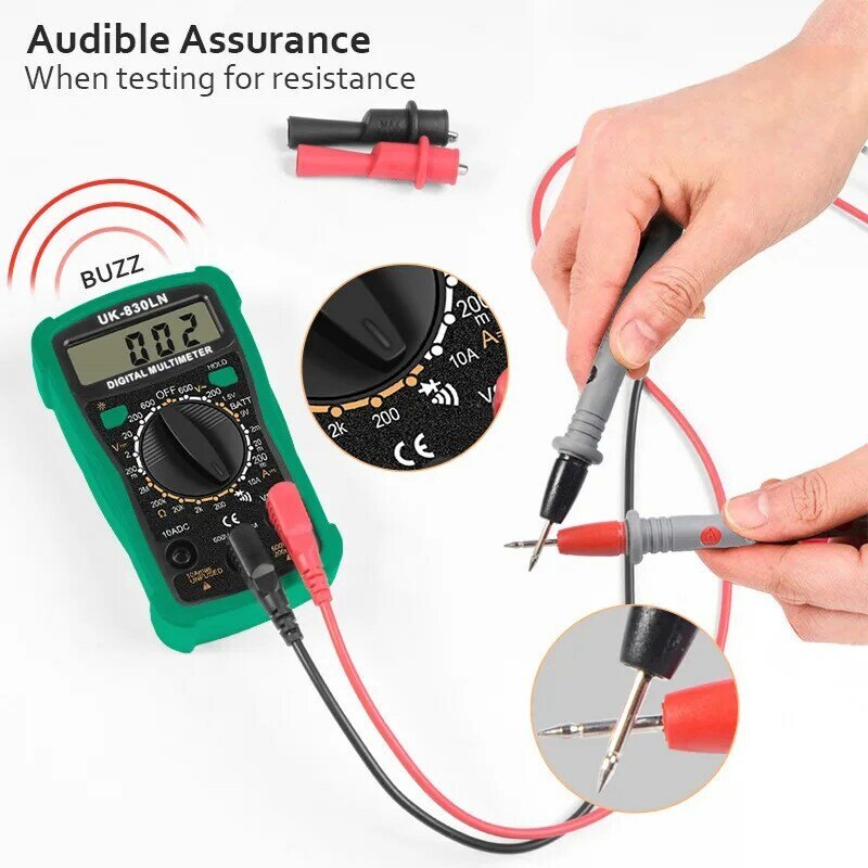 1 pair Digital Multimeter probe Soft-silicone-wire Needle-tip Universal test leads with Alligator clip For LED tester Multimetro
