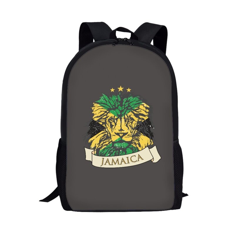 Bolsa escolar bandeira jamaicana para crianças, Mochila de impressão, Bolsa de ombro, Mochila escolar para meninos e meninas, Bolsas de moda