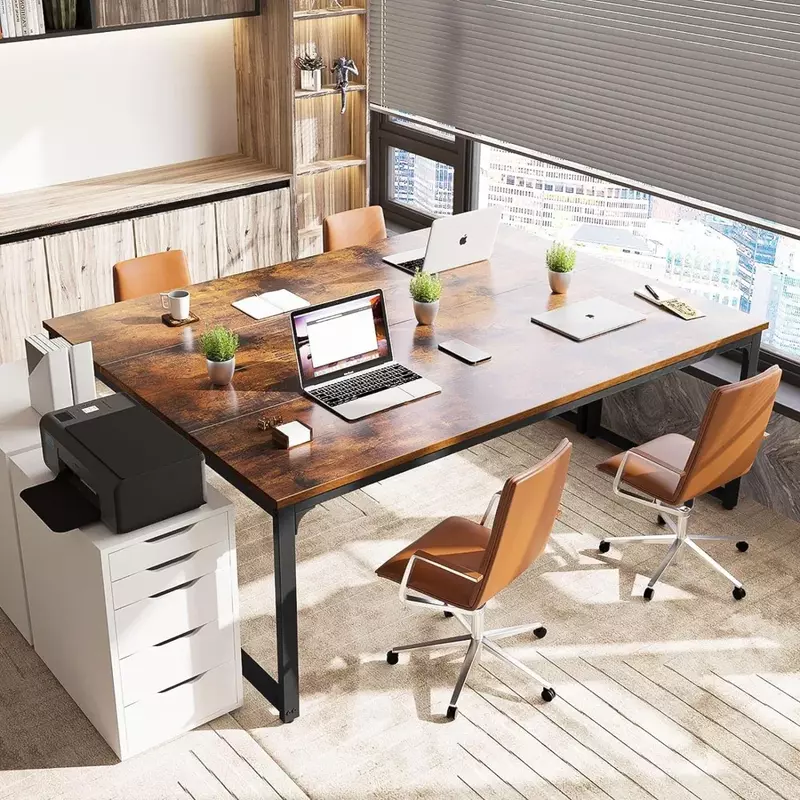 71 дюймовый компьютерный стол, домашний офисный письменный стол для студентов, квадратный компьютерный стол в стиле ретро