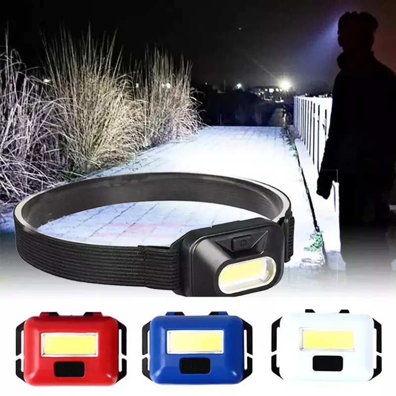 Mini Cob LED Scheinwerfer Outdoor Camping Licht Taschenlampe Stirn lampe Tourismus Ausrüstung zum Wandern Radfahren Angeln