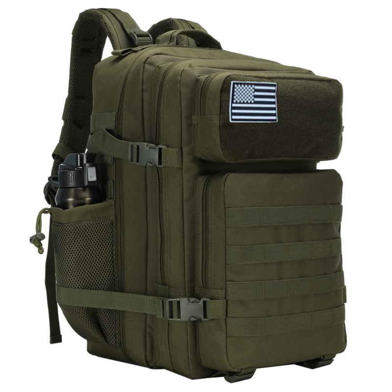 Тактический рюкзак 45 л, военная армейская сумка с карманом для бутылки, уличная походная сумка, водонепроницаемый рюкзак для альпинизма, рюкзак для кемпинга