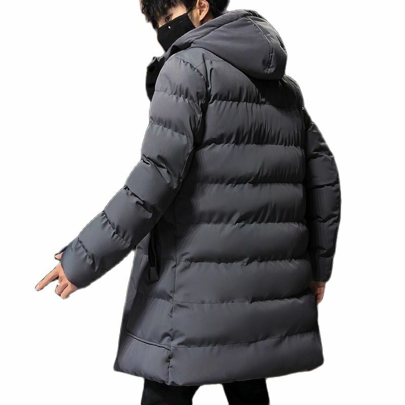 ผู้ชาย2021ฤดูหนาวใหม่หนาอบอุ่น Hooded Parkas เสื้อแจ็คเก็ตชายฤดูใบไม้ร่วงชุด Outwear คลาสสิก Windproof Pocket Parka ผู้ชาย