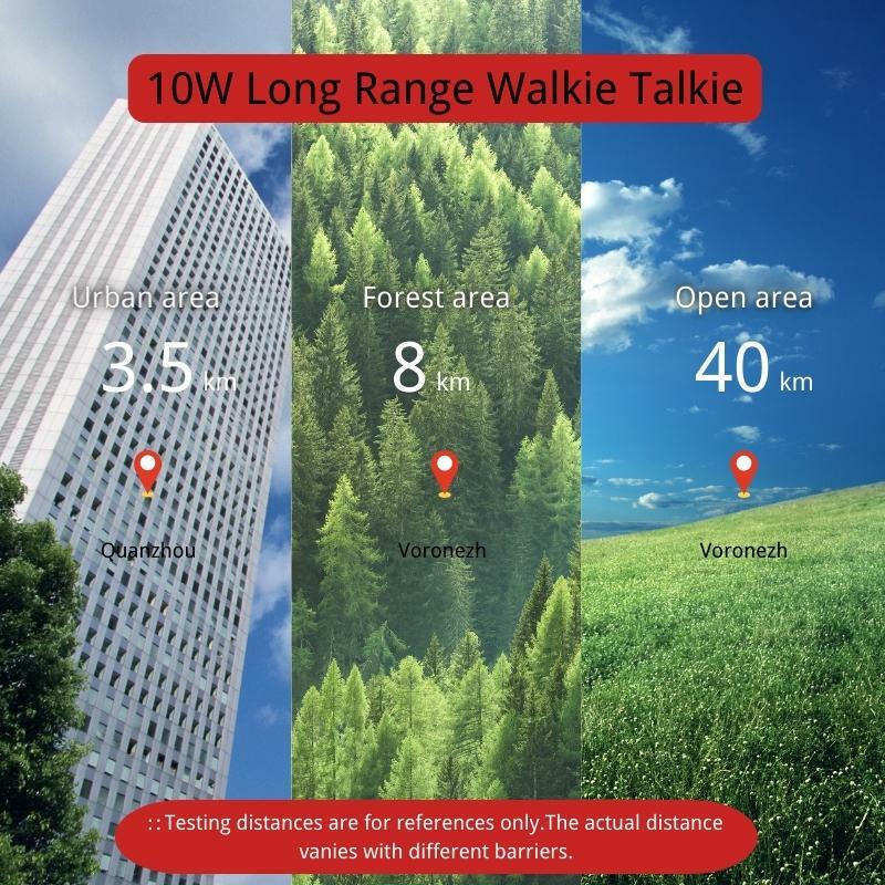 10W Ruyage Talkie-walkie Longue Portée T8 talkies-walkies 1/ 2 pcs radio bidirectionnelle Puissante Radio Portable Communicateur Pour La Chasse