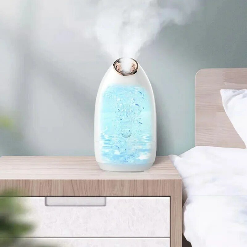 Hot and Cold Double-spray Face Steaming Instrument Hydrating Nano Sprayer Household Steam Beauty Face Open Pores Face Steamer