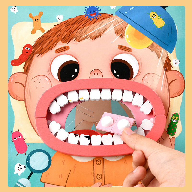 Juego de médicos para niños, juego de simulación de dentistas, juegos de rol, accesorios de Hospital, Kit médico, bolsa de herramientas de enfermera, juguetes, regalo para niños