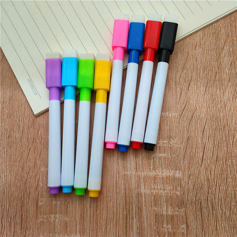 10 bloco de papelaria marcador de quadro branco magnético apagável marcador de giz escola escritório marcador de escrita novo prático
