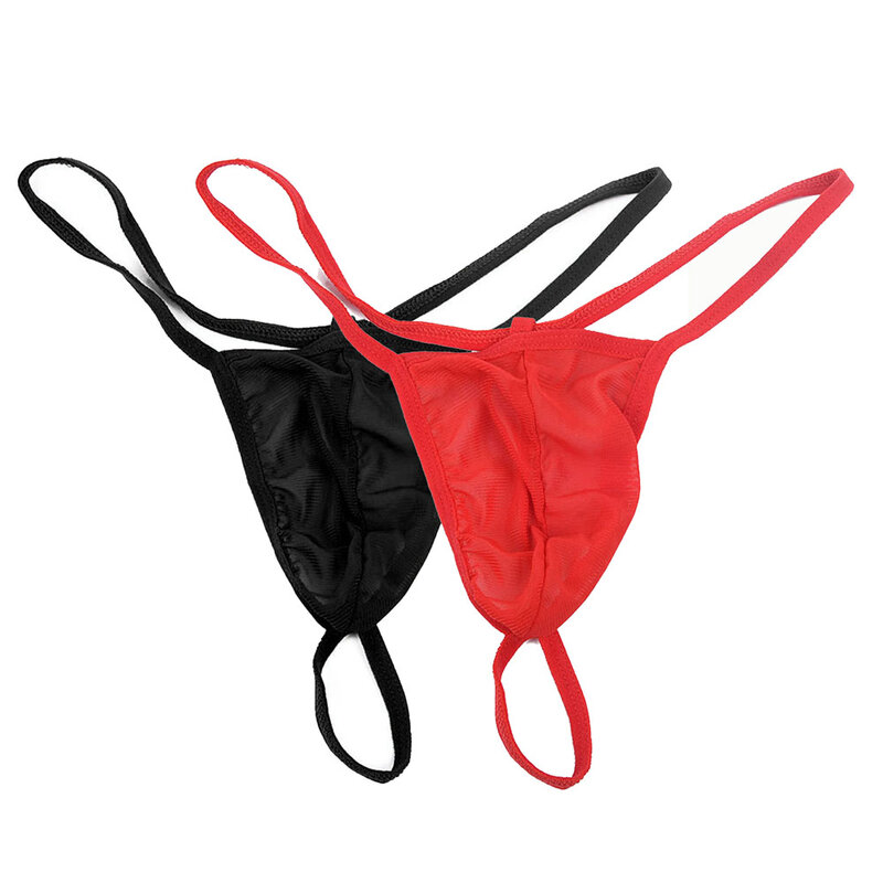 Men G String Thong Sexy Underwear Erotic Lingerie Penis Sissy Hole Bikini G-string Bikini T-back Homme Underpants