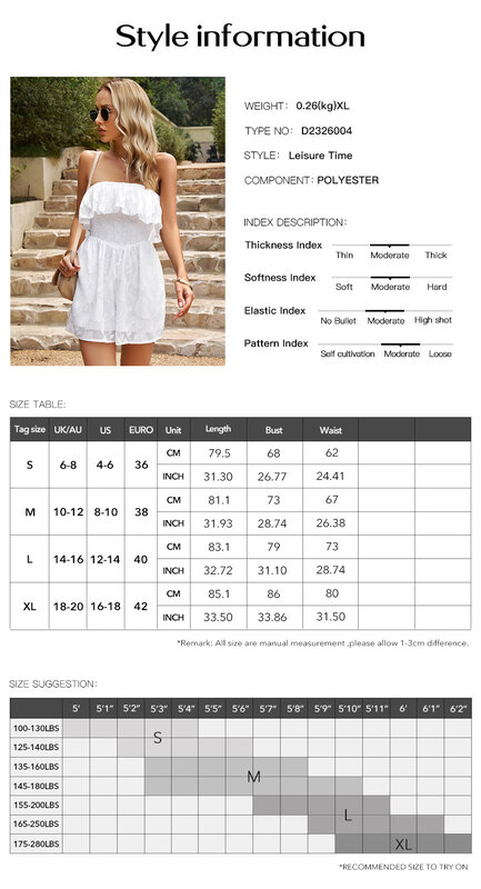 YEAE Bustier Jumpsuit Sleeveless Printed Waisted Backless Dress Shorts Loose Three-Quarter Pants Faux Dresses Summer Wear2024New