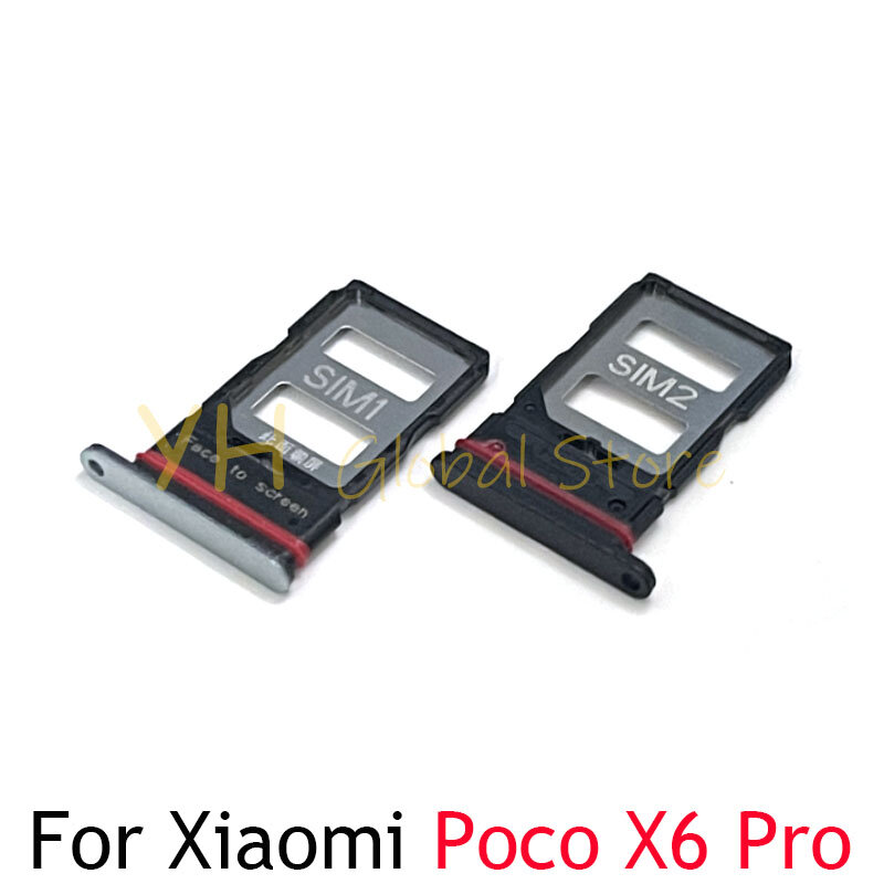 20PCS For Xiaomi Poco X5 X6 Pro Sim Card Slot Tray Holder Sim Card Repair Parts