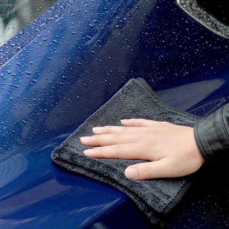 Serviette de séchage en microcarence absorbante pour lavage de voiture, produits haut de gamme, détails, livres, grill