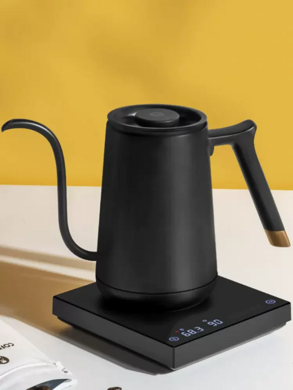 TIMEMORE Fish умный электрический чайник для кофе с гусиной шеей/чайник для наполнения 600 мл, чайник с контролем температуры и вспышкой для кухни