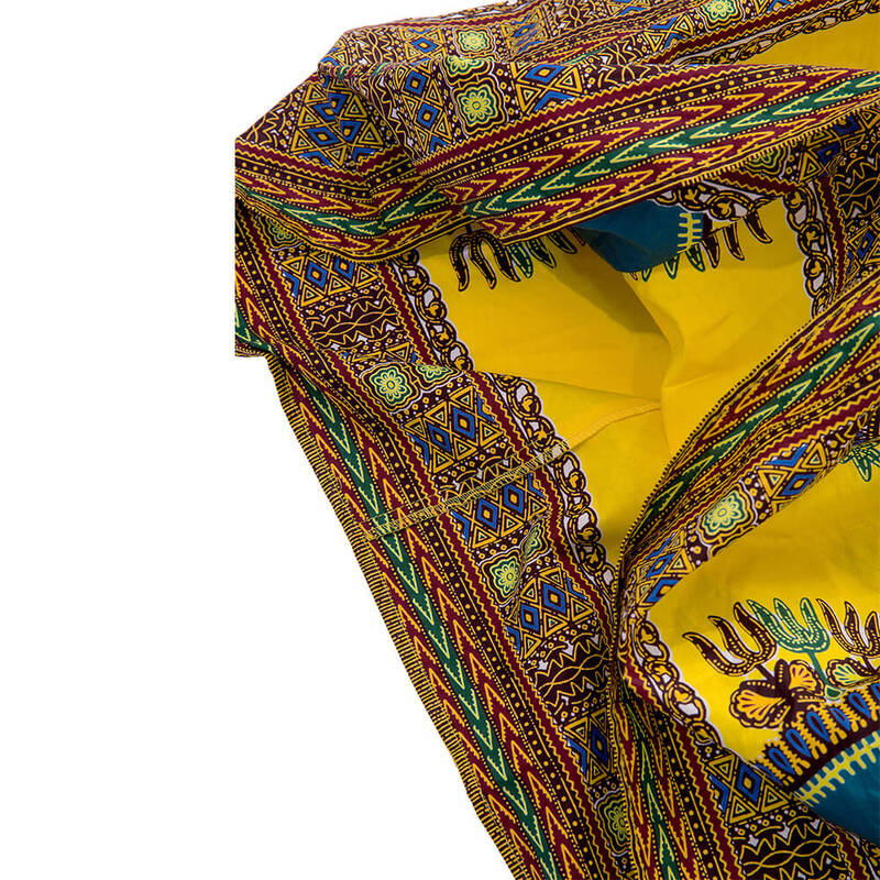 Vestidos africanos para mujer, vestido informal con estampado Floral, Dashiki tradicional, amarillo, Sexy, para fiesta de verano