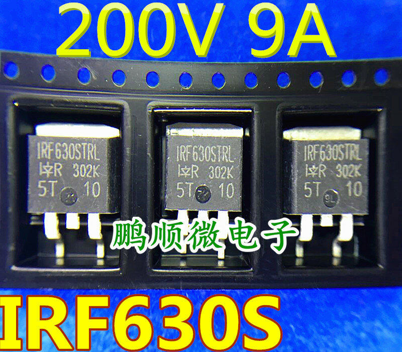 Ruban MOSFET à canal N, IRF630S, F630S, 9A, 200V, TO263, Original, Nouveau, 30 pièces