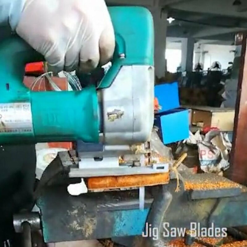 Pisau gergaji T Shank 20 Pak, Set pisau gergaji Jigsaw kontraktor T101AO 3 inci 20TPI dioptimalkan untuk memotong kayu plastik PVC