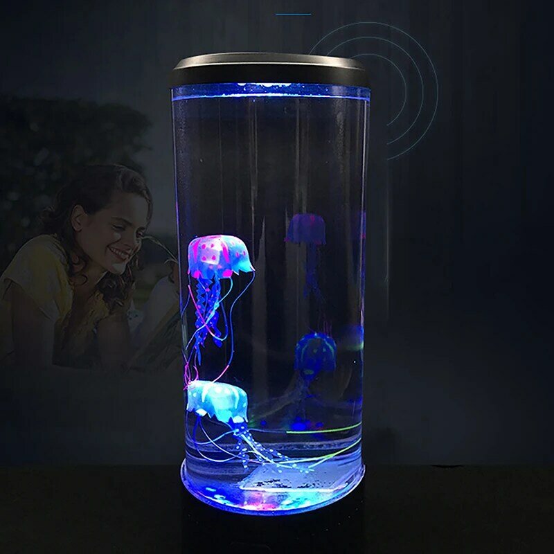 Lámpara de medusas que cambia de Color, luz nocturna de mesa alimentada por USB/batería, regalo para niños, decoración del dormitorio del hogar, regalos de cumpleaños para niños, 1Pc