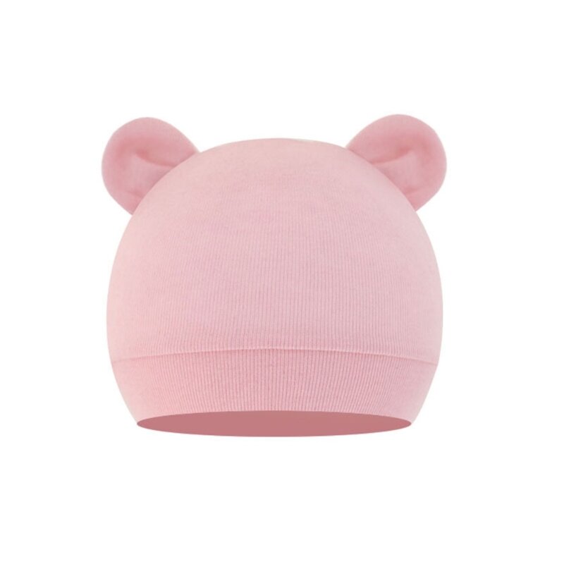 Шапка для новорожденных, милая теплая хлопковая шапка с медведем, шапки для младенцев, шапка для мальчиков и девочек, шапка для